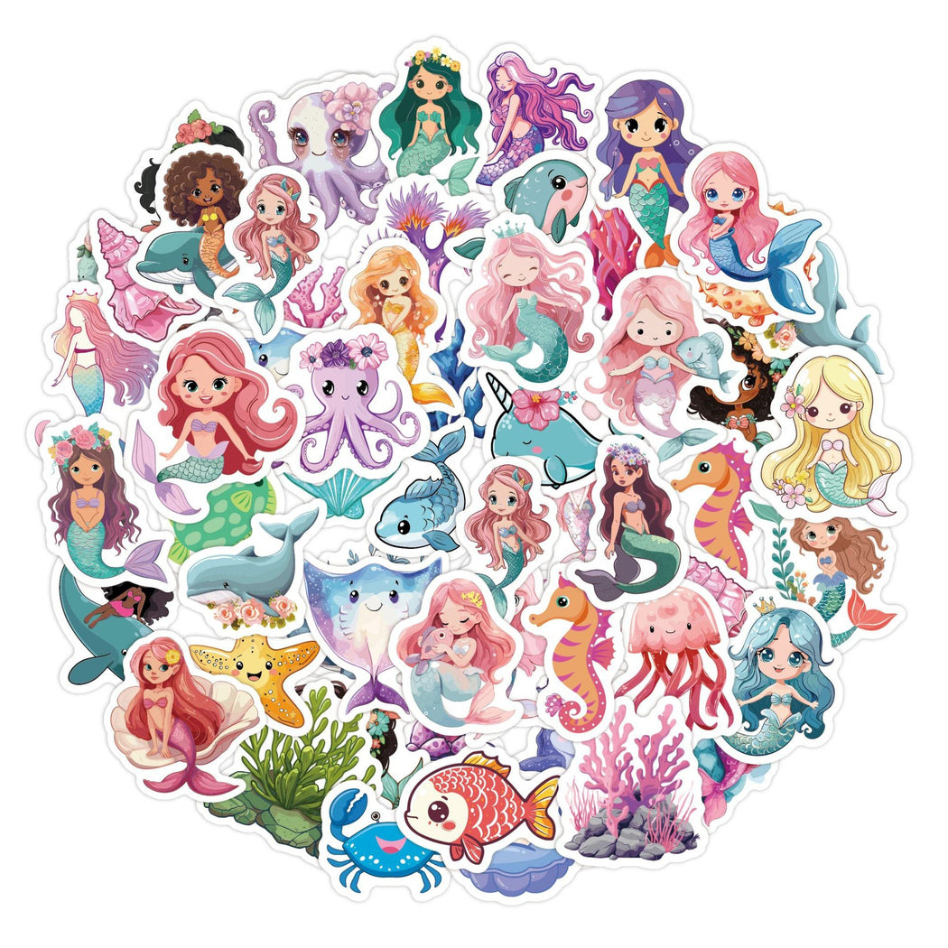 Lunira - Mermaid Ocean 50-Piece Sticker Pack