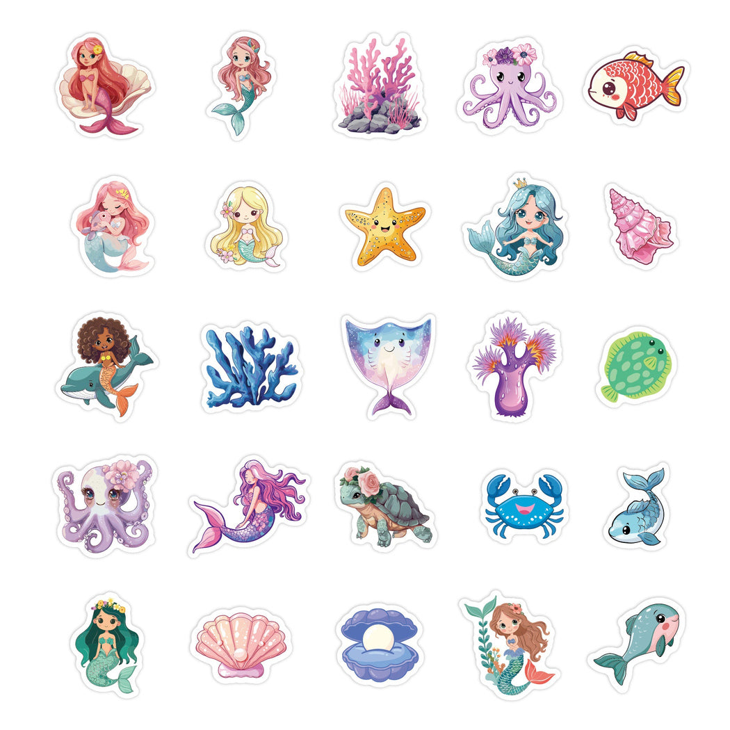 Lunira - Mermaid Ocean 50-Piece Sticker Pack