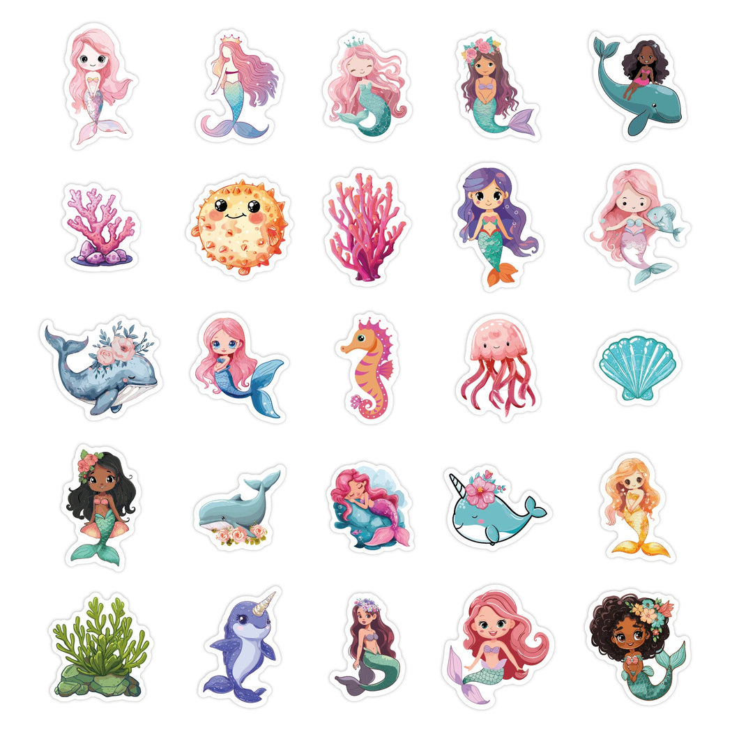 Lunira - Mermaid Ocean 50-Piece Sticker Pack
