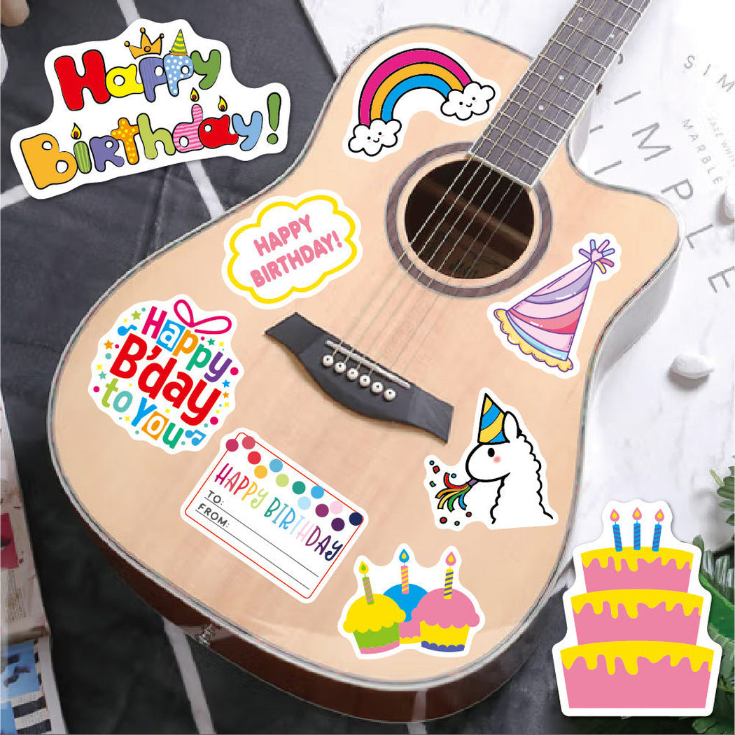 Lunira - Birthday Cartoon 27-Piece Sticker Pack