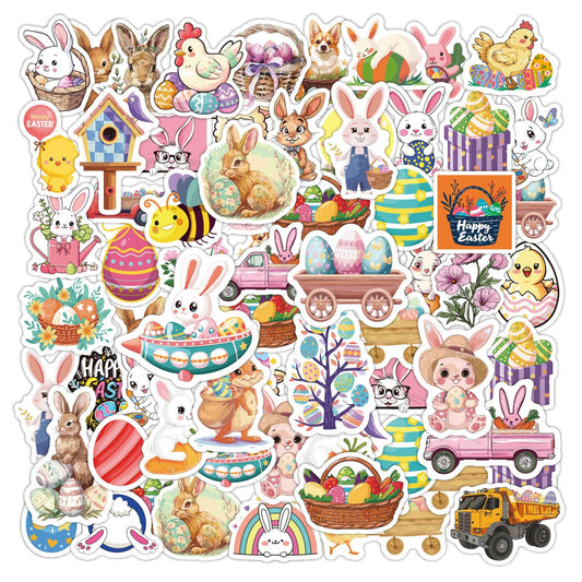 Lunira - Easter Rabbit 50-Piece Sticker Pack