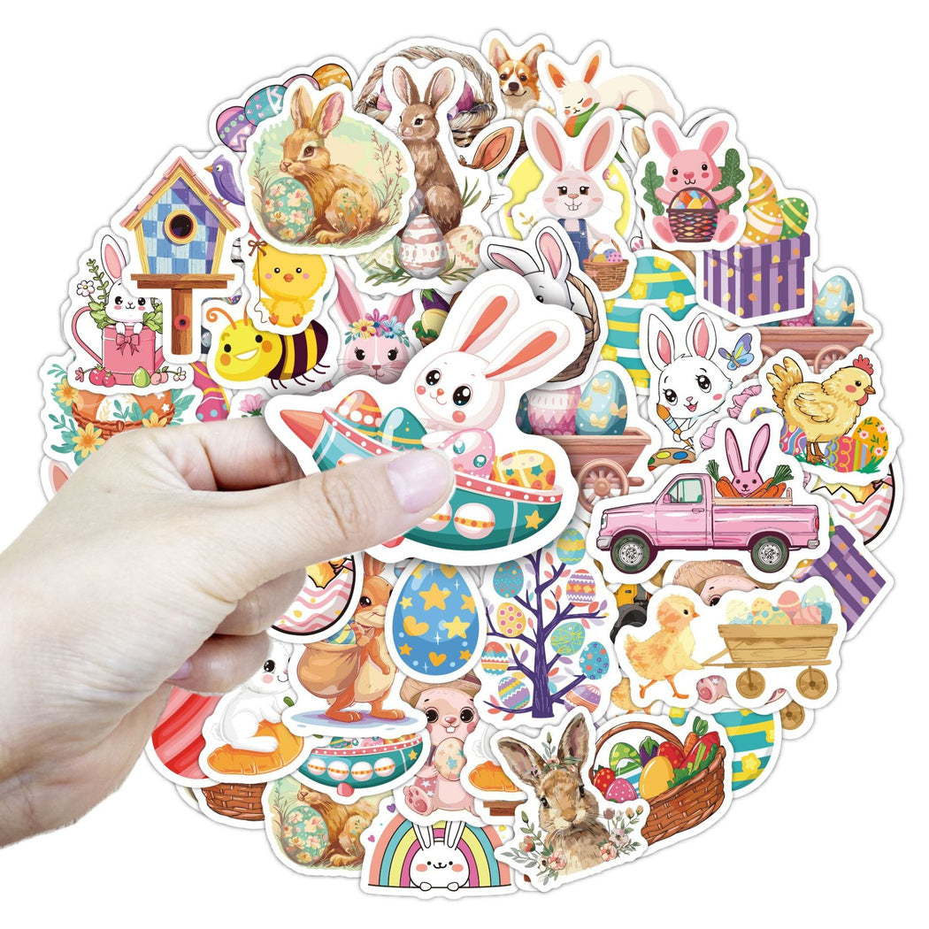 Lunira - Easter Rabbit 50-Piece Sticker Pack