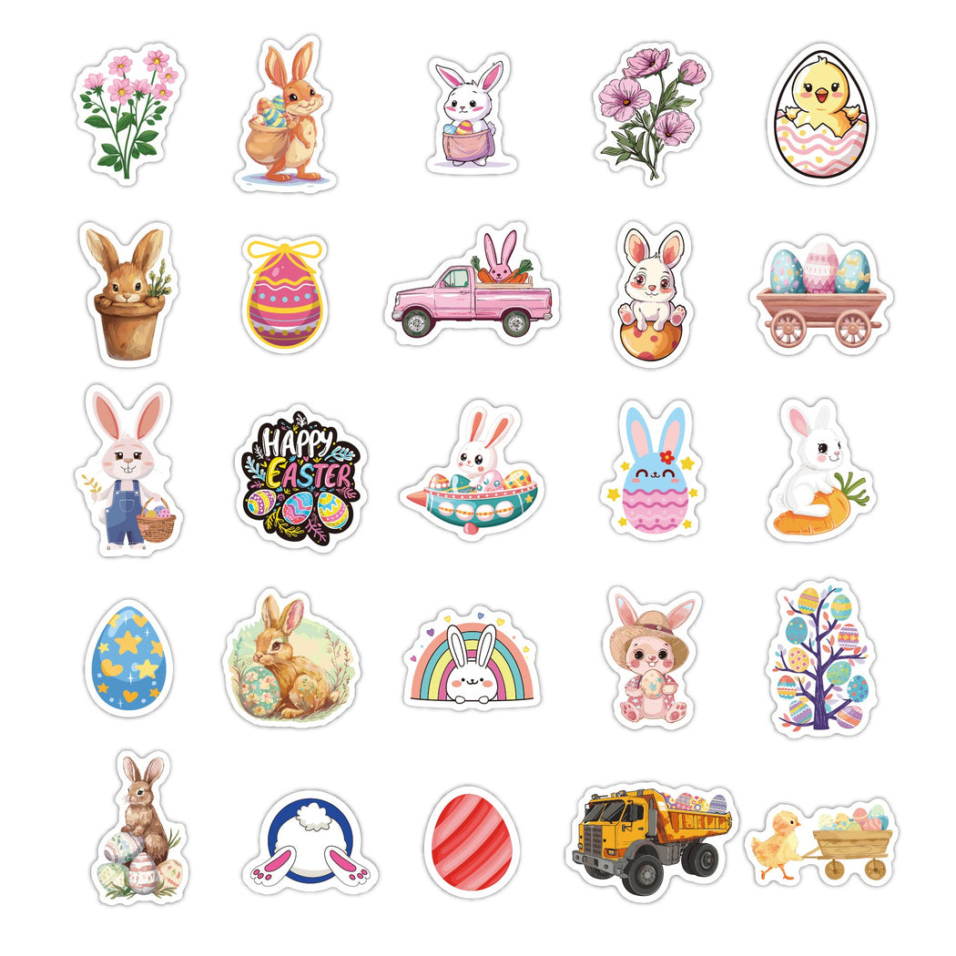 Lunira - Easter Rabbit 50-Piece Sticker Pack