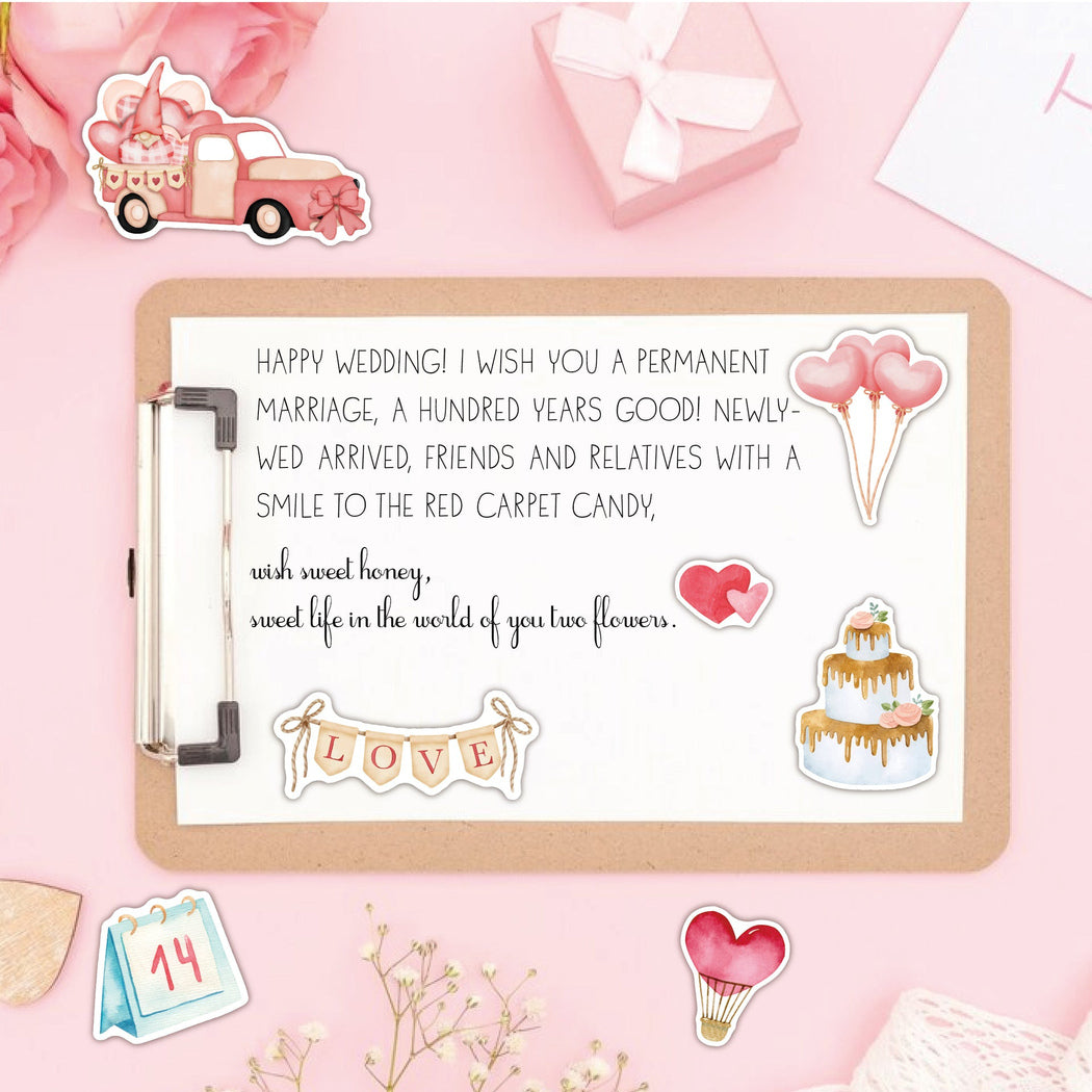 Lunira - Valentine's Day Heart 220-Piece Sticker Pack