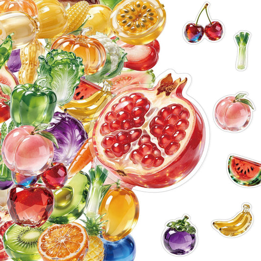 Lunira - Fruit Vegetable Colorful 50-Piece Sticker Pack