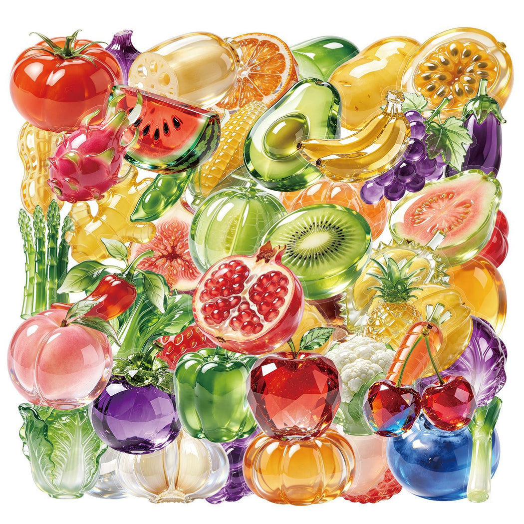 Lunira - Fruit Vegetable Colorful 50-Piece Sticker Pack