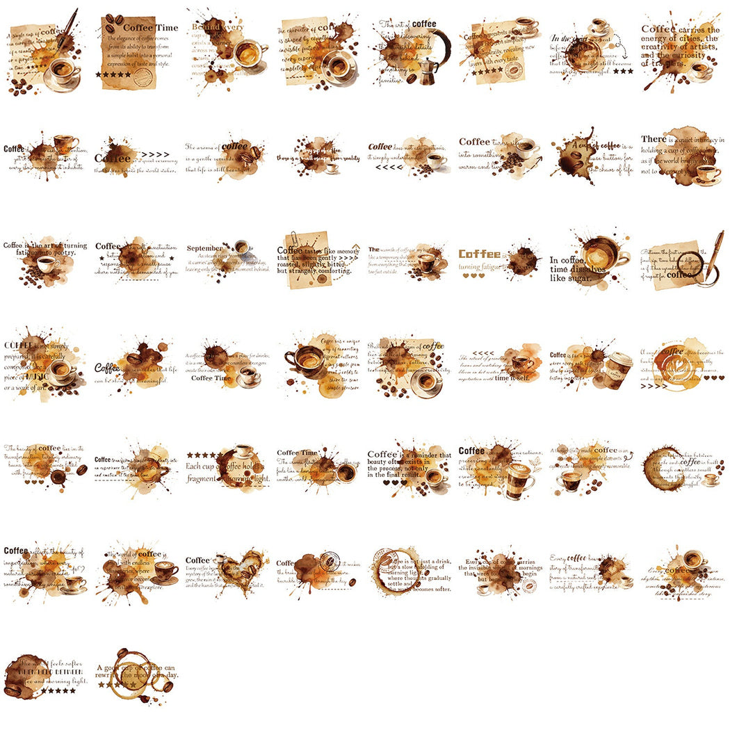 Lunira - Label Coffee 50-Piece Sticker Pack