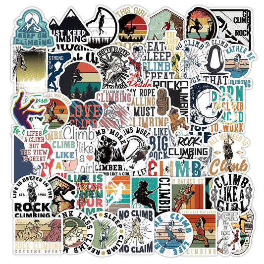 Lunira - Rock Climbing Vintage 54-Piece Sticker Pack