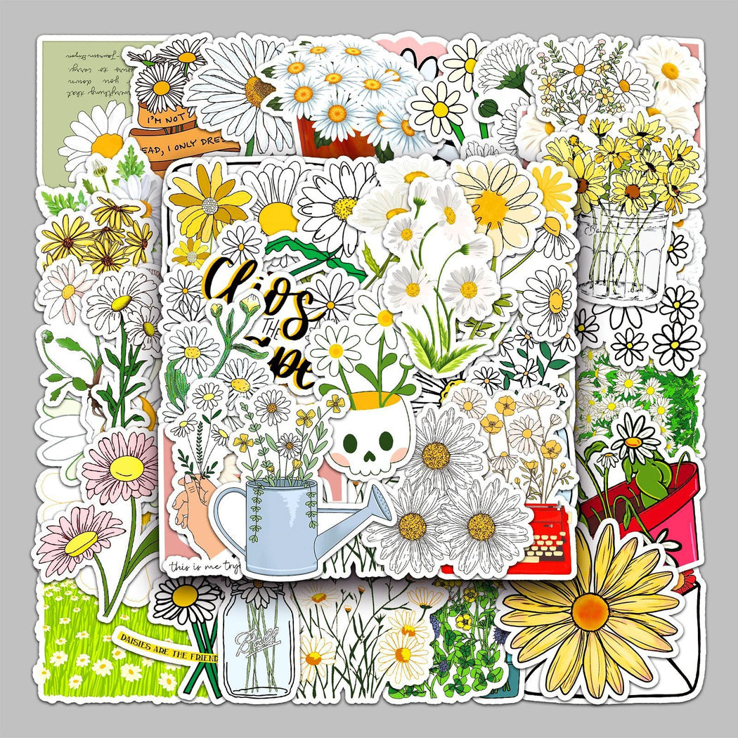 Lunira - Daisy Botanical 50-Piece Sticker Pack