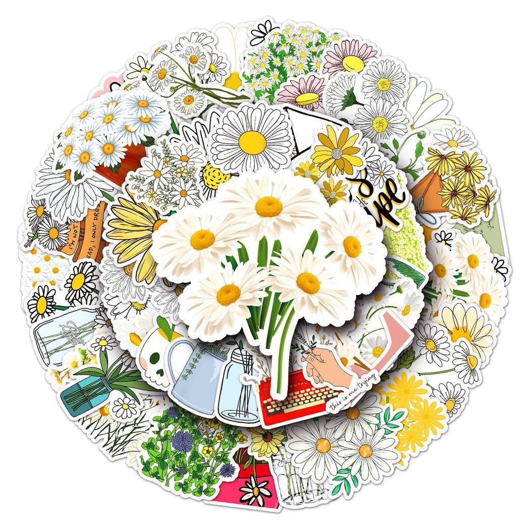 Lunira - Daisy Botanical 50-Piece Sticker Pack
