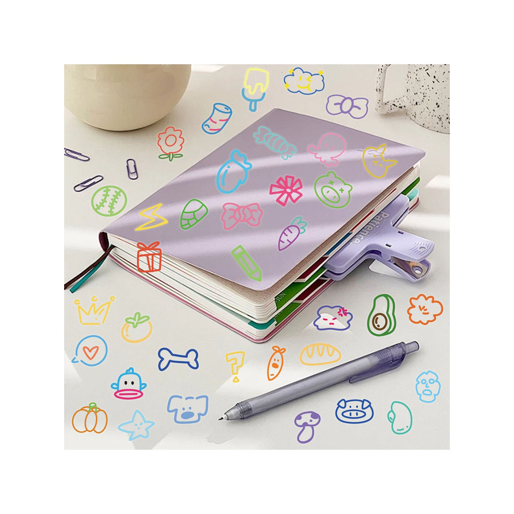 Lunira - 60 Piece Cartoon Journal Decoration Stickers pack