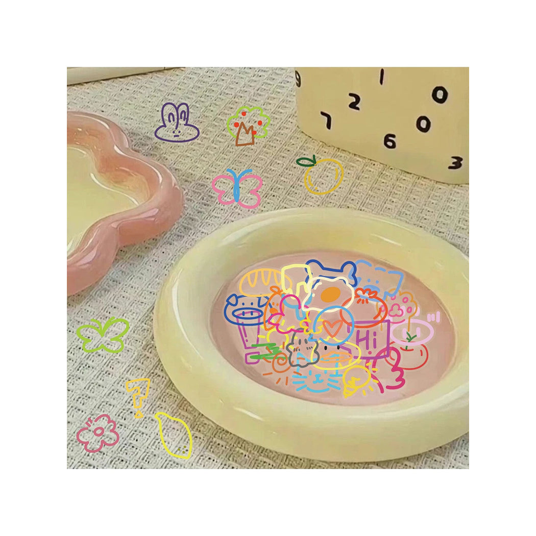 Lunira - 60 Piece Cartoon Journal Decoration Stickers pack