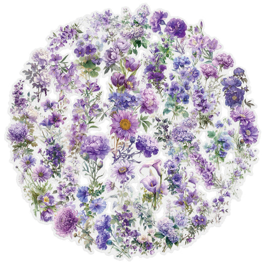Lunira - Purple Floral-Bouquet Sticker