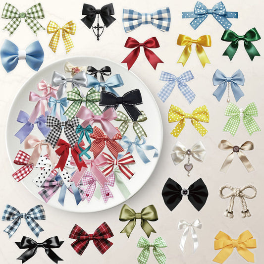 Lunira - Colorful Plaid Bow Sticker Pack