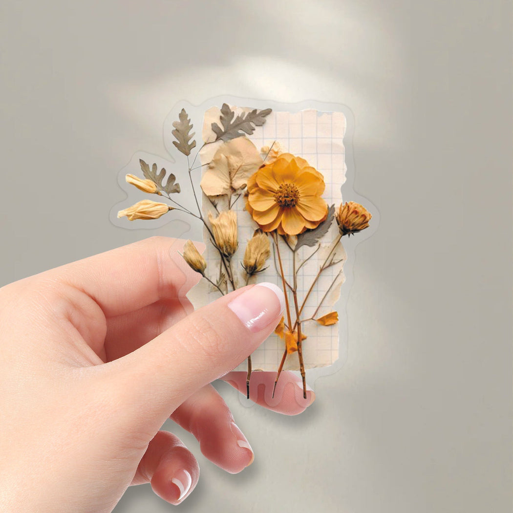 Lunira - Dried Floral Vintage 50-Piece Sticker Pack